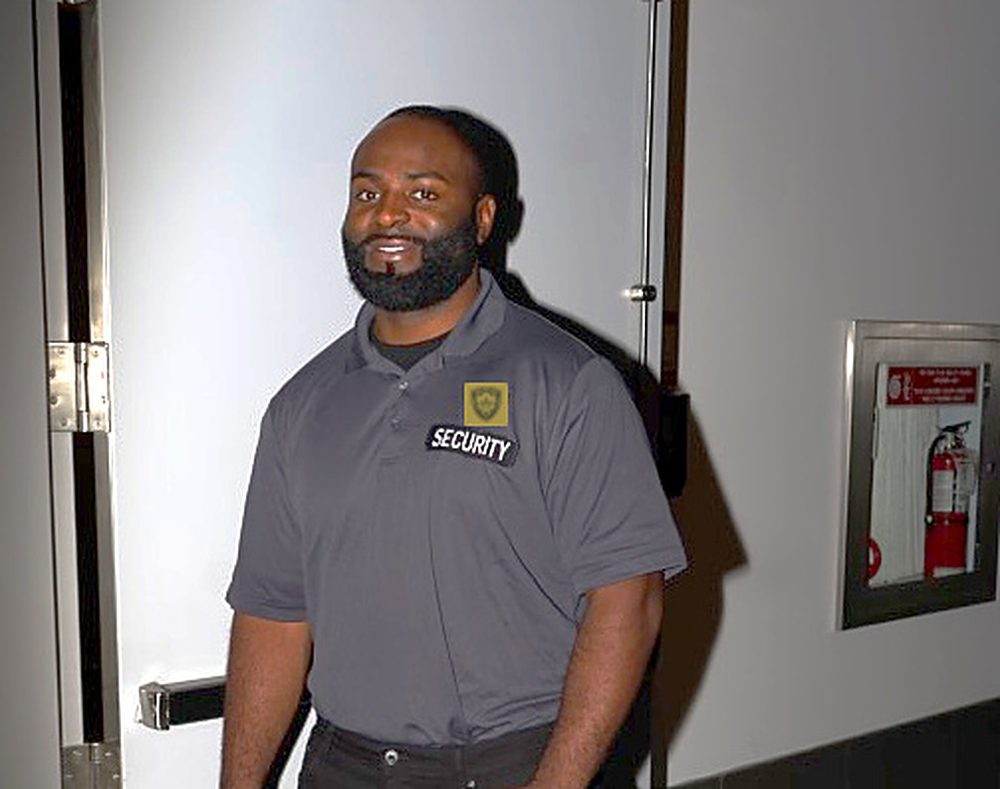 SafeHaven security officer on duty at a venue